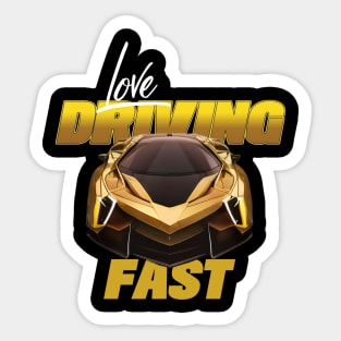 Love Driving Fast Sticker